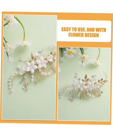FRCOLOR Bridal Headwear Metal Hair Comb Bridal Hair Clips Womens Headpiece Bride Hairpin Comb Clips for Hair Decorative Hair Combs Hair Comb Clips Wedding Hair Accessories for Bride - Buy Online on GoSupps.com