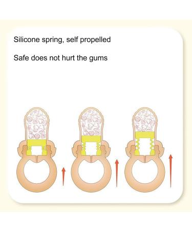 2 Pieces Baby Fruit Feeder Pacifier - Silicone Safe Fresh Food Toys for Infants | Anti-Leaking Teething Solutions - Buy Online on GoSupps.com