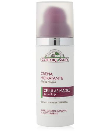 STEM CELLS (CELULAS MADRE) MOISTURIZING CREAM FOR COMBINATION SKIN-POMEGRANATE EXTRACT- NO PEGS SILICONE PARABENS OR MINERAL OILS-50 ML/1.7 FL. OZ