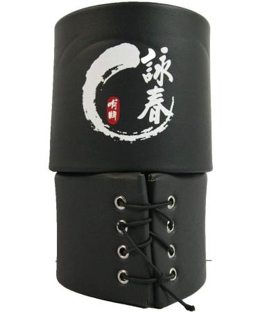 Wing Chun Wooden Dummy Punch Pad | Kung Fu Training Boxing Kick Pad - Black - Buy Online on GoSupps.com