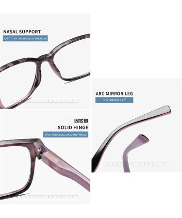 Shop Edgun Blue Light Blocking Reading Glasses for Men & Women | White Bean Flower Frame +2.5 | Anti-Eye Strain Spring Hinges - Buy Online on GoSupps.com
