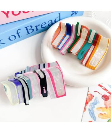Back To School Hair Clips for Women Funny Book Hair Claw Clips Book Hair Clip for Thin Hair Back To School Hair Clips for Teachers Students Book Lovers Acrylic Hair Claw Clips. (Pink) - Buy Online on GoSupps.com