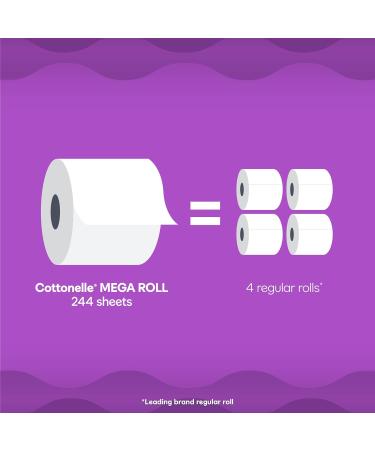 Cottonelle Ultra Comfort Toilet Paper Strong Toilet Tissue 24 Mega Rolls (24 Mega Rolls 96 Regular Rolls) 244 Sheets per Roll Packaging May Vary 24 Mega NEW - Buy Online on GoSupps.com