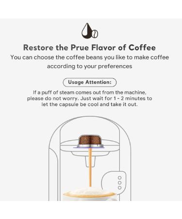 Reusable Coffee Capsule Easy Clean Sis PP Reusable Reusable Coffee Pod Coffee Coffee Making - Buy Online on GoSupps.com