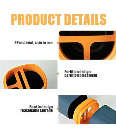 Toothbrush Travel Case 2Pcs - Portable Split Design with Mouthwash Cup | Ideal for Bathroom School & Travel - Buy Online on GoSupps.com