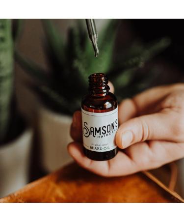 Samson S Haircare Beard Oil - Moisturizing & Softening for Itchy Dry Skin & Coarse Facial Hair - 1 oz - International Shipping Available - Buy Online on GoSupps.com