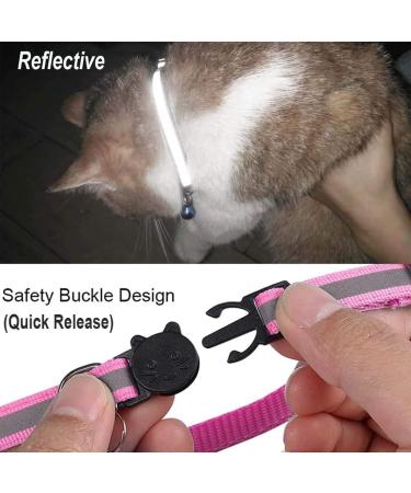 Maiyaduo Adjustable Cat Neck Band with Bell Reflective Fluorescent & Quick Lock Safety Buckle for Domestic Cats - Buy Online on GoSupps.com