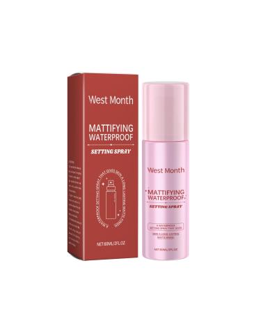Oil-Control Waterproof Face Setting Spray: Long-Lasting Matte Finish for Makeup Ideal for Shiny Skin 60ml