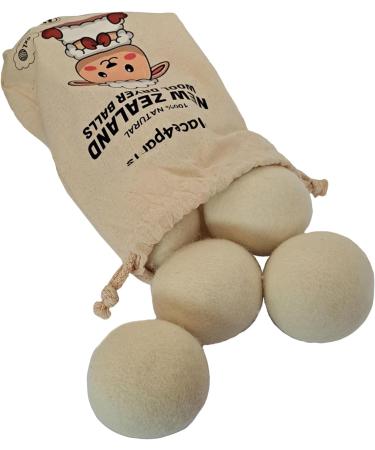 Wool Dryer Balls Quicker Drying Reduces Wrinkles and Ironing Replaces Fabric Softener 6 Large New Zealand Wool Balls Lasts More Than 1000 Loads - Buy Online on GoSupps.com