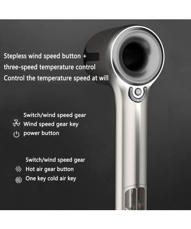 Hair Dryer Diffuser Hairdryer Hairdryers for Women Travel Blow Dryer Hair Dryers Curly Hair Negative Ion High Speed Brushless Hot Cold Air Constant Temperature Care Household (8.5x7x23cm grey) 8.5x7x23cm grey - Buy Online on GoSupps.com