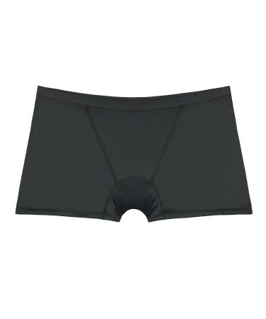 THINX Boyshort Period Underwear for Women FSA HSA Approved Feminine Care Menstrual Underwear Holds 3 Tampons Black 2X 2x Black