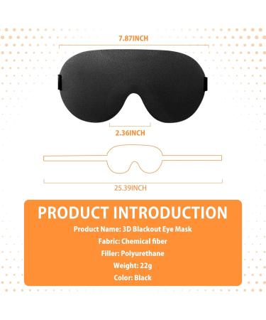 Best Sleep Mask for Side Sleepers - Soft 3D Eye Cover for Travel & Nap | Comfortable Blindfold for Men & Women - Buy Online on GoSupps.com