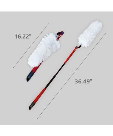 Vileda Flex & Catch Duster | Heavy Duty Dusting Kit with 3 Disposable Duster Refills | Extendable 3 Ft Handle with Stay-On Duster Hook | Traps 3X More Dust Than Feather Dusters Dusting Kit + 3 Duster Refills - Buy Online on GoSupps.com