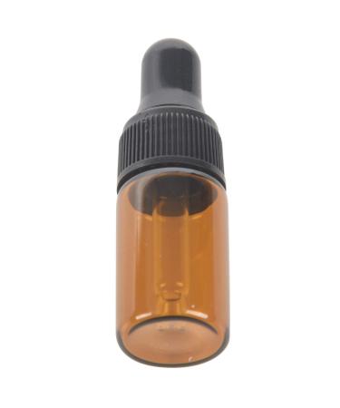 Yzibei 10pcs 3ml Empty Brown Glass Dropper Bottles with Pipette - Essential Oil Storage & Travel Solution - Buy Online on GoSupps.com