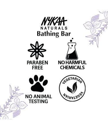 Nykaa Naturals Bathing Soap - Anti-Aging Lavender & Oil-Control Basil Bar Soap - Perfect Skin Cleanser - 3.5 oz - International Shipping Available - Buy Online on GoSupps.com