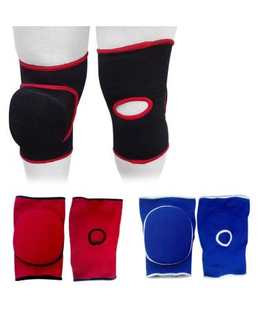 Roar MMA Knee Pads Caps Protector Brace Support Volleyball Guards Muay Thai Blue Senior