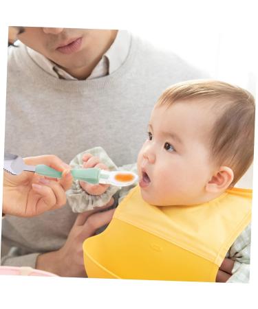 Toddmomy Toddler Cutlery Set - 3-Piece Silicone Baby Food Feeder & Spoon Set - Safe & Easy Eating for Kids - Ideal for Dessert & Feeding - 17x3x1cm - Buy Online on GoSupps.com