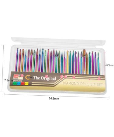 minkissy Drill nail polisher manicure drill bits cuticle drill bit fingernail polishing tools Nail File Drill bit diamond drill bits manicure tools nail grinding head Tools - Buy Online on GoSupps.com