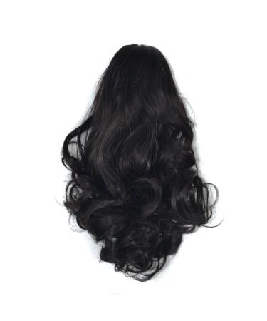 Battnot ladies hair parts braid pretty thick curly ponytail cockhaft clip hair extensions women-girl-sparkling-hair ring rolls heat-resistant wrap (25cm a) 25cm a