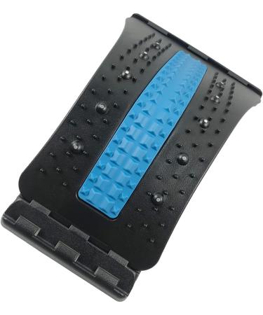 Verdant Touch Back Cracking Device - Adjustable Lumbar Back Massager Board & Spine Deck - 4 Level Blue & Black for Ultimate Back Relief - Buy Online on GoSupps.com