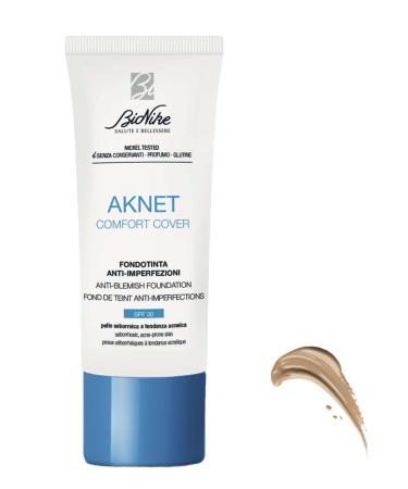 BioNike BioNike Aknet - Comfort Cover Foundation No. 102 Sand Anti-blemish provides a light natural and comfortable finish on the skin 30 ml