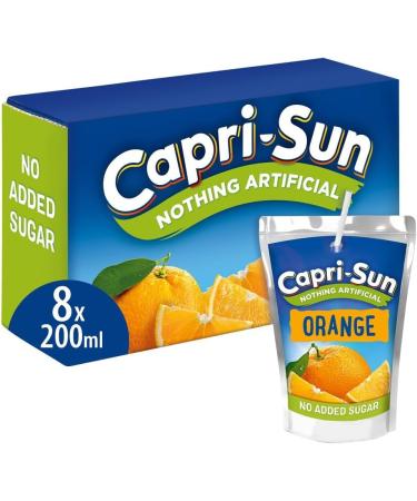 Capri Sun Fruit Juice Drink Bundle 24x200ml No Added Sugar Orange Blackcurrant & Apple Multi Vitamin Juice Fuit Juice Drink With Sweetener And Vitamins Boxed Treatz - Buy Online on GoSupps.com