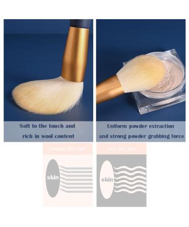 12-Piece Makeup Brush Set with Blush Concealer Eyeliner & Makeup Bag - International Shipping Available - Buy Online on GoSupps.com