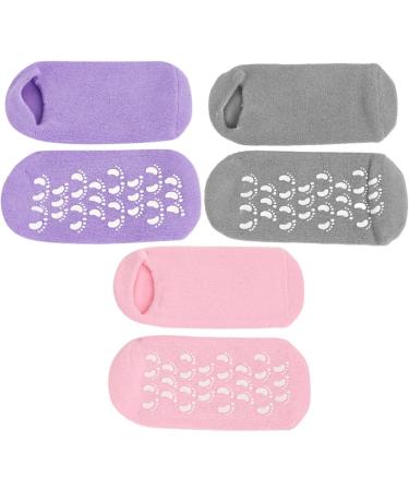 FOMIYES 9 Pairs Foot Gel Socks Vegetable Gel Pedicure Facial Mask Miss - Buy Online on GoSupps.com