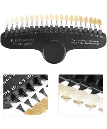 Professional Tooth Shade Chart - 20 Color Teeth Whitening Shade Comparison with Mirror for Accurate Color Matching - Buy Online on GoSupps.com