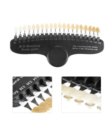 20 Color Dental Teeth Whitening Shade Guide - Professional Porcelain Bleaching Chart with Mirror for Optimal Results - Buy Online on GoSupps.com