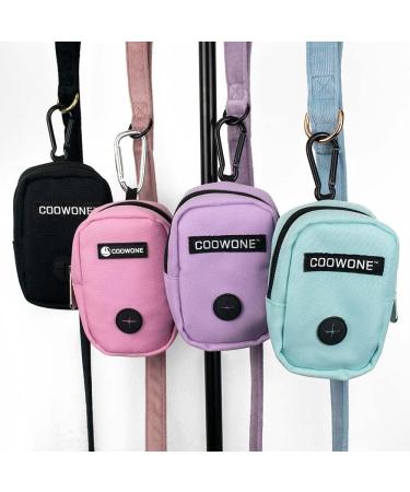 Small Treat Bag with Poop Bag Dispenser for Dogs - Portable Hands-Free Walking Bag (Pink) - Buy Online on GoSupps.com
