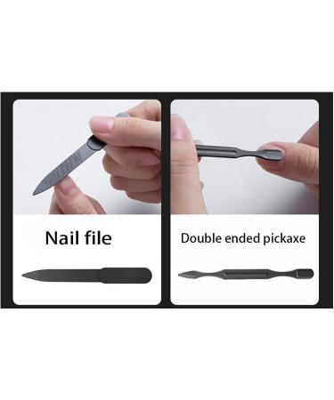 Travel Manicure Set Nail Clipper Set Stainless Steel Pedicure Care Beauty Set Nail Beauty Set with Portable Box The Best Gift for Friends Wives Parents and Relatives (Color : 8 Black) - Buy Online on GoSupps.com