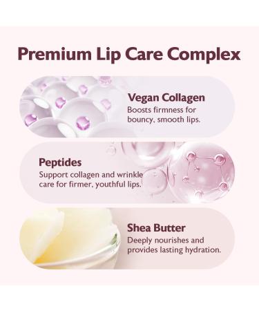 milktouch Vegan Glow Up Collagen Lip Balm Hydrating Lip Care with Collagen Peptide PDRN Cica & Shea Butter for Dry Lips Repair Anti-Aging Non-Sticky Moisturizer for Fuller Lips(15g) #Berry Tart - Buy Online on GoSupps.com
