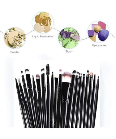 Makeup Brushes ZHIYE Make up Brush Set 20 PCs Professional Face Eyeliner for Foundation Blush Concealer Eyeshadow with Travel Good Black Goldblack - Buy Online on GoSupps.com