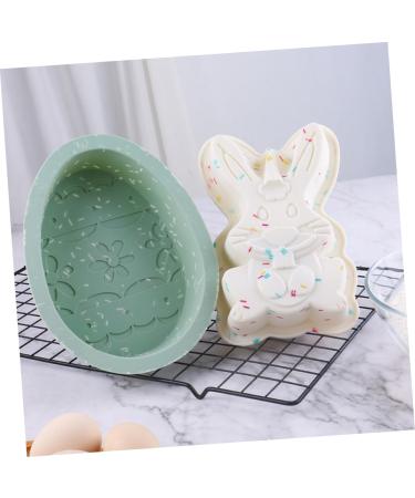 Easter Egg Silicone Mold Rabbit Fondant Molds Tapas De Ajustables Molds for Resin Easter Fondant Silicone Body Wash Scrubber Homemade Cookies DIY Silica Gel Cheese Dessert 19X13X3CM - Buy Online on GoSupps.com