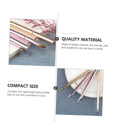 NOLITOY Double Ended Lip Brush Set - 4 Pcs Makeup Brushes for Women - Essential Concealer & Lipstick Tools - Assorted Colors - Buy Online on GoSupps.com