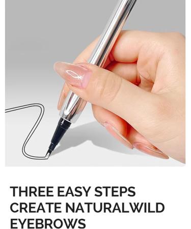  laxreheye For women's eyebrows 0.4 ml sweatproof Dual-action eyebrow makeup pen for women for travel date photography - Buy Online on GoSupps.com