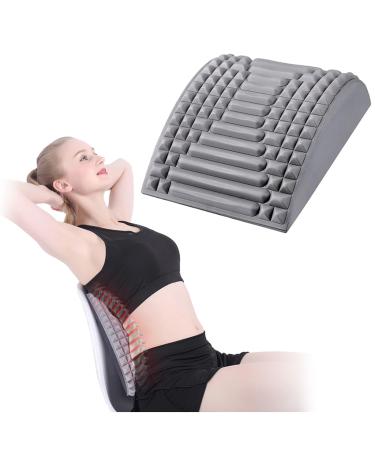 Audasi neck and back extensor 2 in 1 massage back back massage and neck stretcher align back extensor new life Neck & back stretcher for pain relief naked naked gray - Buy Online on GoSupps.com