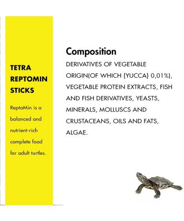 Tetra Turtle Food ReptoMin Complete Food for Water Turtles 100 ml 22 g (Pack of 1) - Buy Online on GoSupps.com