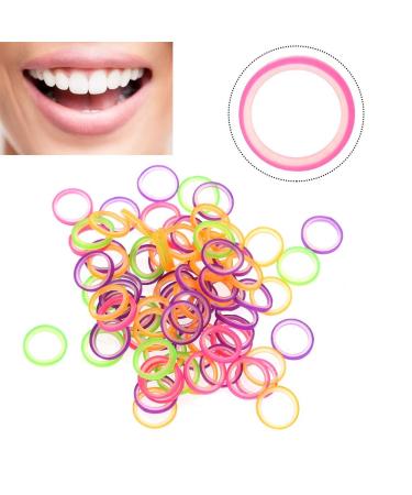 100 Pcs Elastic Rubber Bands for Teeth | Professional Orthodontic Tool - 3.5oz - Ideal for Braces - Buy Online on GoSupps.com