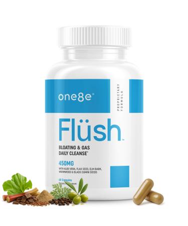 ONE8E Fl sh Herbal Gut Health & Digestion Supplement | Herbal Cleanse for Better Digestion Bloating & Gas Relief with Botanical Ingredients | Natural Gas and Bloating Relief for Women and Men