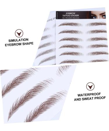 FOYTOKI 4pcs Eyebrow Stickers Waterproof Eyebrows False Eyebrows Cosmetics Water Proof Transfer Stickers 6d - Buy Online on GoSupps.com