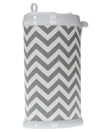 Sweet Potato Ubbi Diaper Pail Cover, Grey Chevron