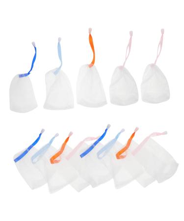 FOMIYES 20Pcs exfoliating soap bag nylon bar soap loofah pouch portable soap pouch 15.50X9.00X0.50CM As Shown