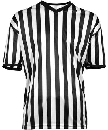 Facynde Striped Referee Shirt for Men | V-Neck XXL - Ideal for Football Basketball & Sports - Buy Online on GoSupps.com