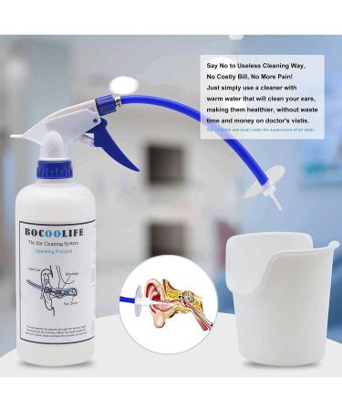 BOCOOLIFE Ear Wax Removal Kit | Easy & Effective Ear Cleaning System with Irrigation Flushing, Basin, and Tips | Safe for All Ages - Buy Online on GoSupps.com