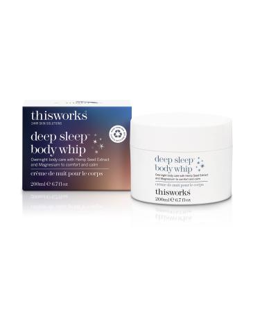 THISWORKS Deep Sleep Body Whip  an All Over Body Butter Infused with our Deep Sleep Functional Fragrance and Magnesium  to Moisturise Skin & Aid Sleep  200ml