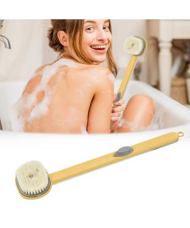 Long Handle Bath Massage Cleaning Brush Body Brush Back Scrubber Storable Body Wash | Cleaning Massage Extended HandleExfoliating Skin for Women  Men  Children (Long Handle)