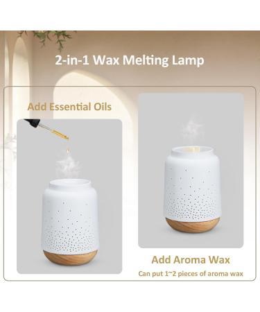 Siaxolo Ceramic Wax Warmer - Fragrance Wax & Candle Warmer for Home Office | Perfect Gift for Moms & Women - Buy Online on GoSupps.com