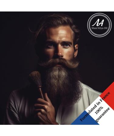 MASSALIYA Beard Oil - Premium French Argan & Jojoba Oil for Hair & Skin Care | Alcohol-Free Moisturizer & Protector - Unique AMBRE ROUGE Scent - Buy Online on GoSupps.com